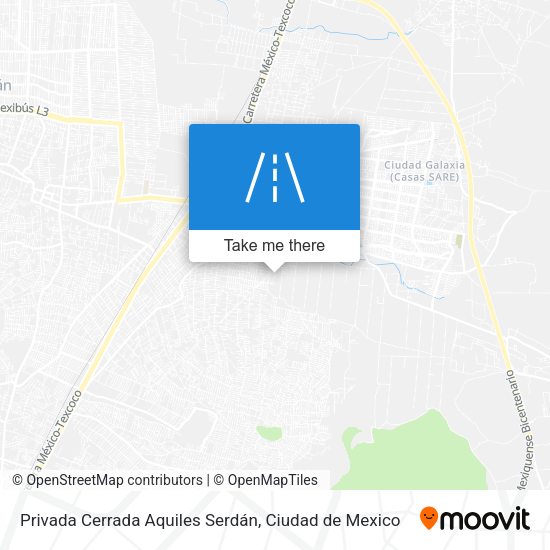 Privada Cerrada Aquiles Serdán map