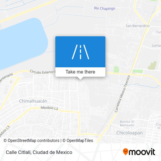 Mapa de Calle Citlali