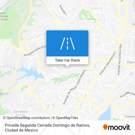 Mapa de Privada Segunda Cerrada Domingo de Ramos