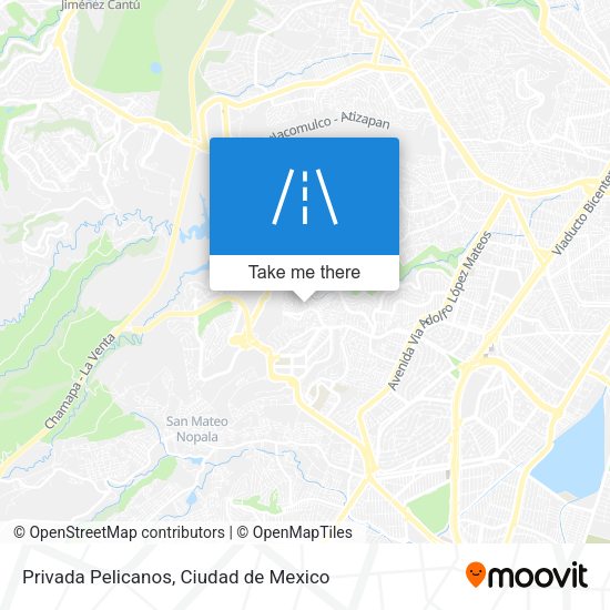 Privada Pelicanos map