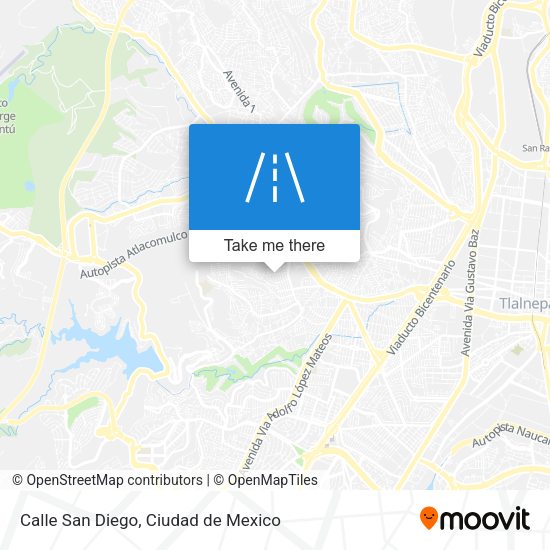 Calle San Diego map