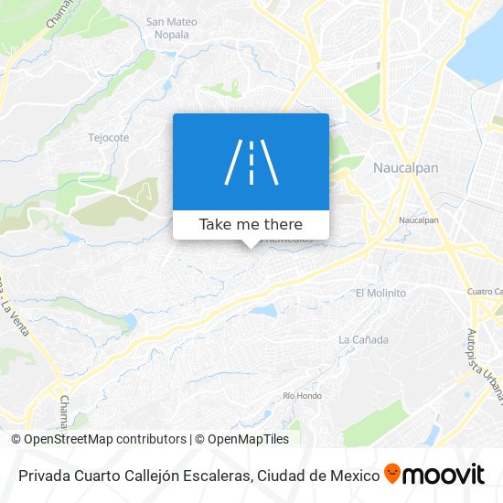Mapa de Privada Cuarto Callejón Escaleras
