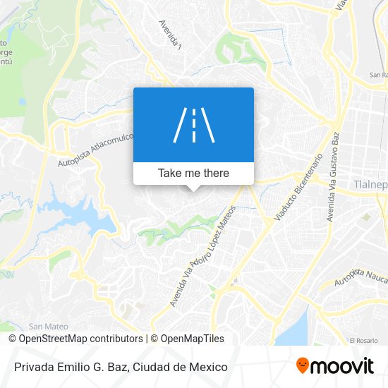Mapa de Privada Emilio G. Baz