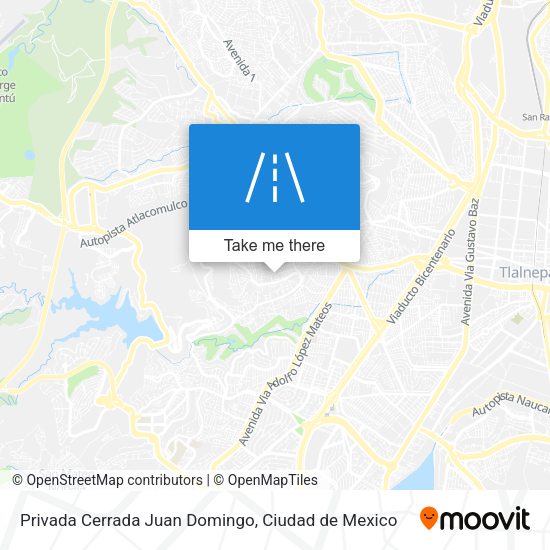 Mapa de Privada Cerrada Juan Domingo