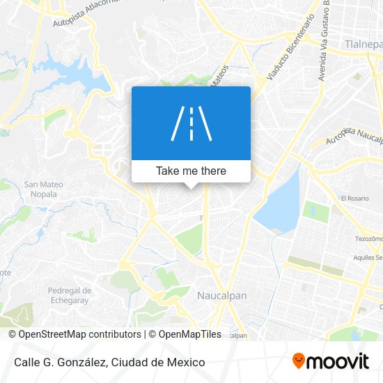 Calle G. González map