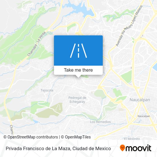 Mapa de Privada Francisco de La Maza
