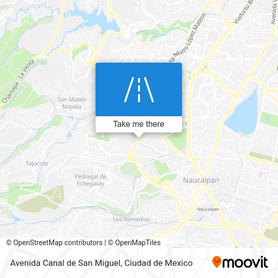 Avenida Canal de San Miguel map