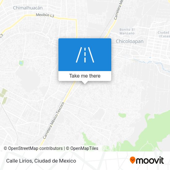 Mapa de Calle Lirios