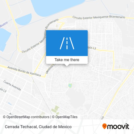 Cerrada Techacal map