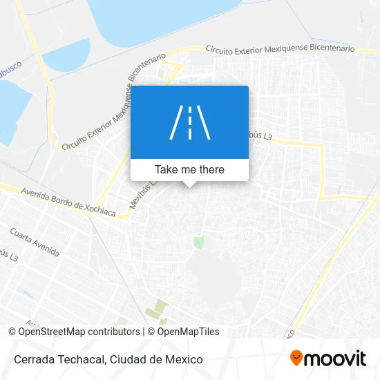 Cerrada Techacal map