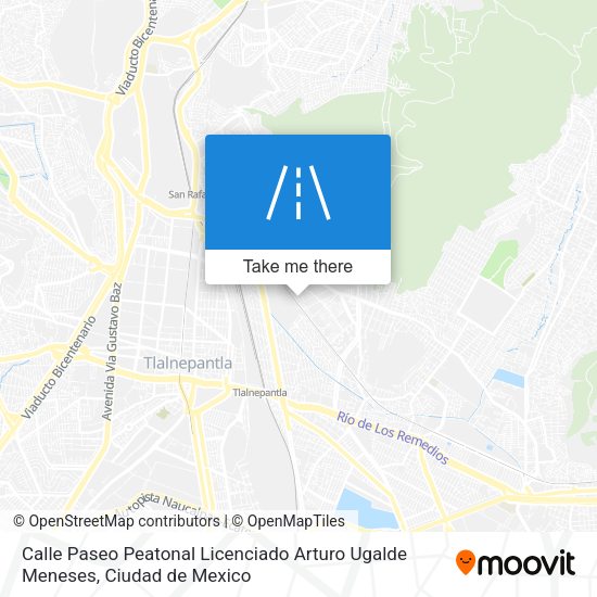 Mapa de Calle Paseo Peatonal Licenciado Arturo Ugalde Meneses