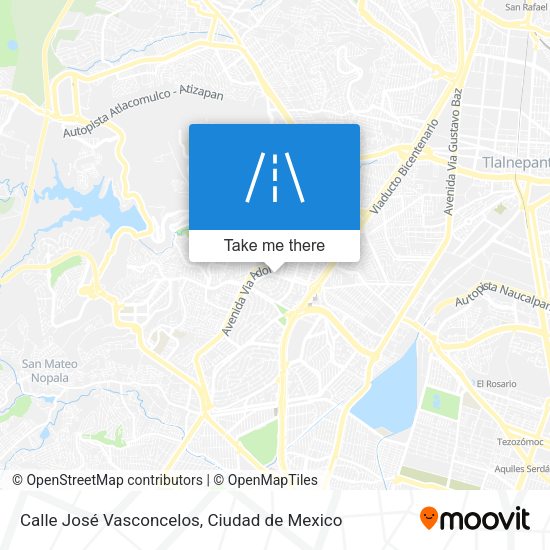 Calle José Vasconcelos map