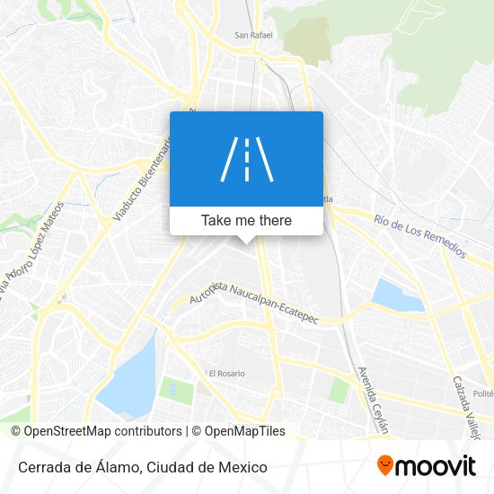 Cerrada de Álamo map