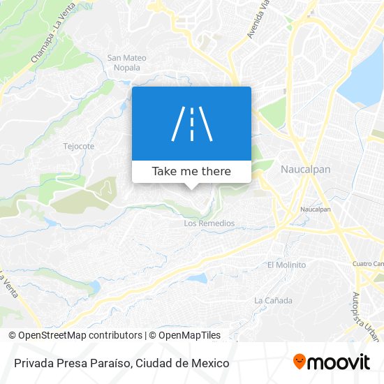 Mapa de Privada Presa Paraíso