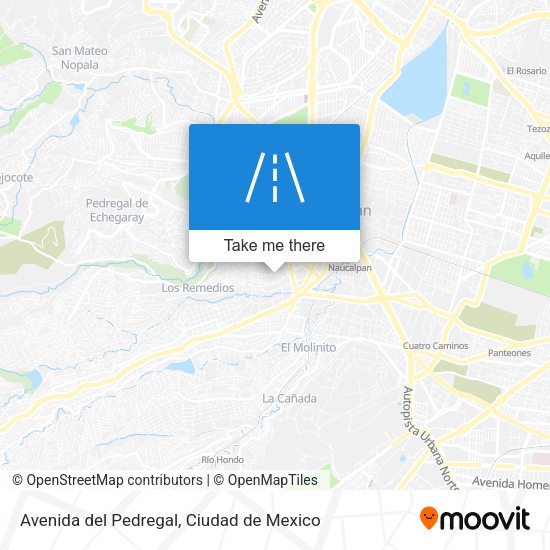 Avenida del Pedregal map