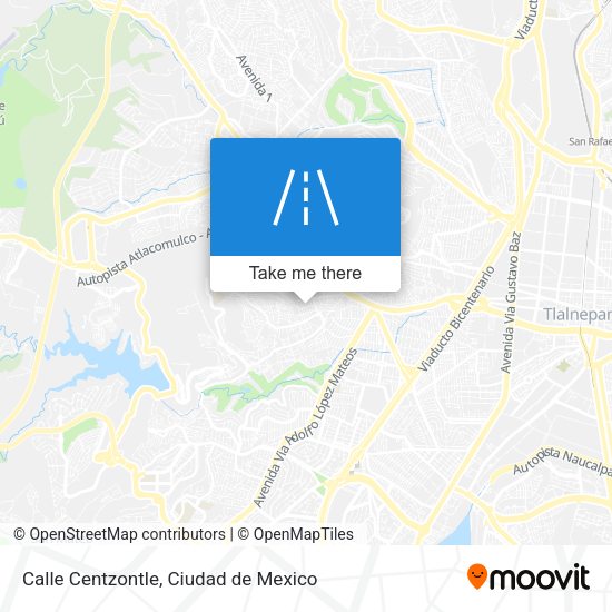 Calle Centzontle map