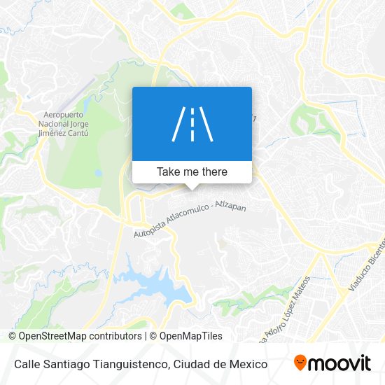 Calle Santiago Tianguistenco map