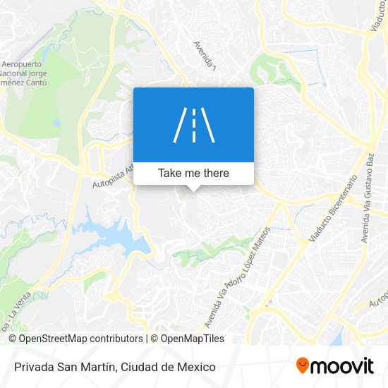 Privada San Martín map