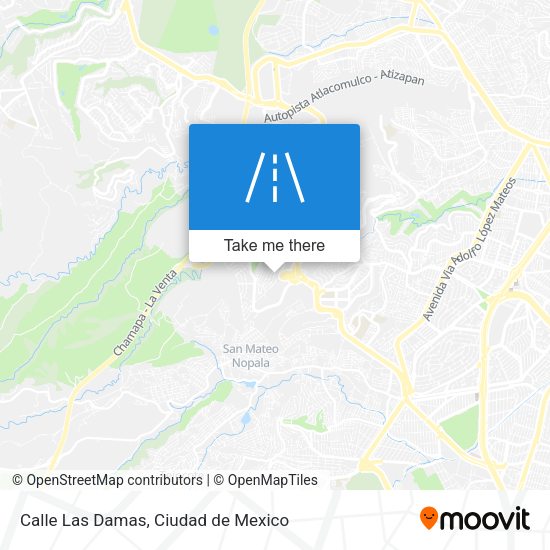 Calle Las Damas map