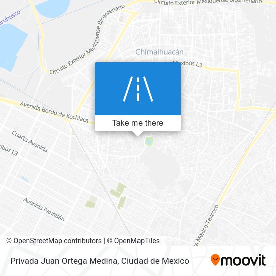 Mapa de Privada Juan Ortega Medina