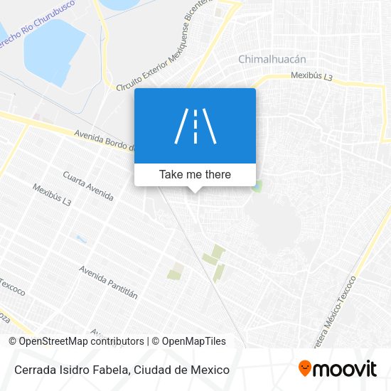 Cerrada Isidro Fabela map