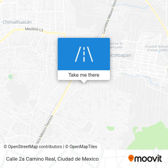 Calle 2a Camino Real map