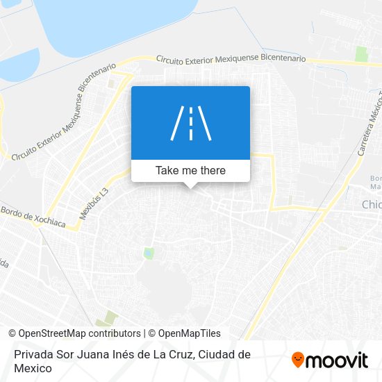 Privada Sor Juana Inés de La Cruz map