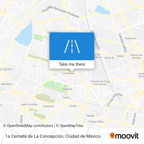 Mapa de 1a Cerrada de La Concepción