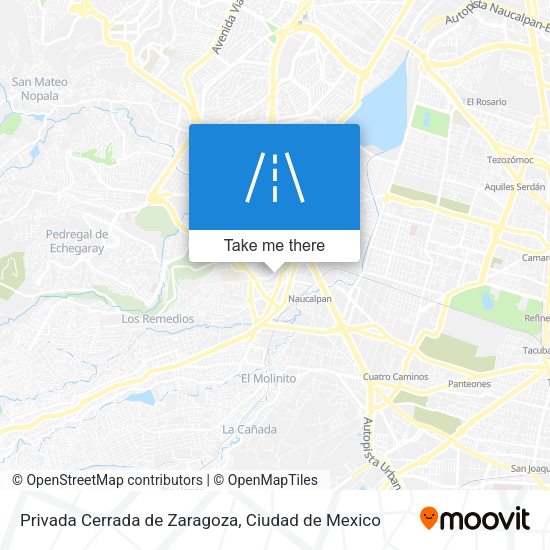 Privada Cerrada de Zaragoza map