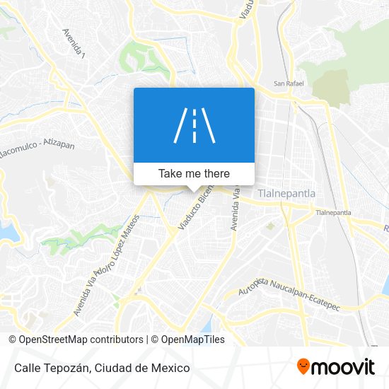 Calle Tepozán map