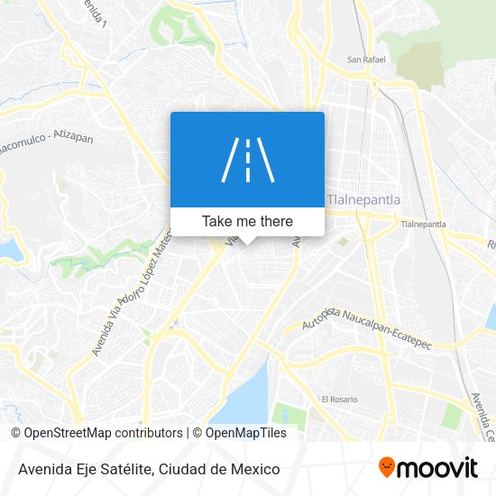 Avenida Eje Satélite map