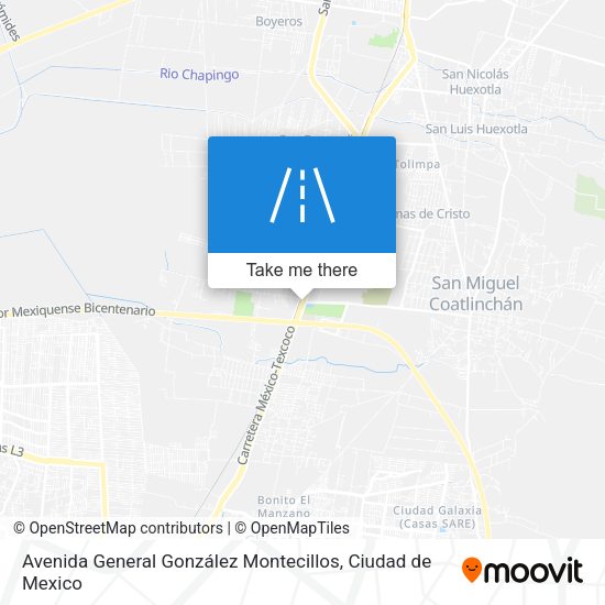 Mapa de Avenida General González Montecillos
