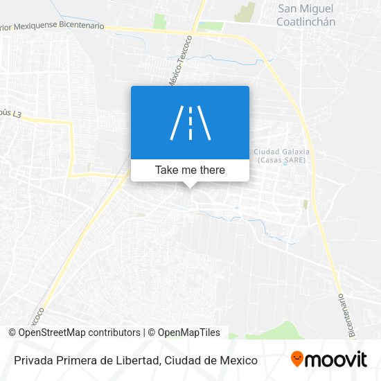 Privada Primera de Libertad map