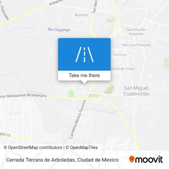 Mapa de Cerrada Tercera de Arboledas