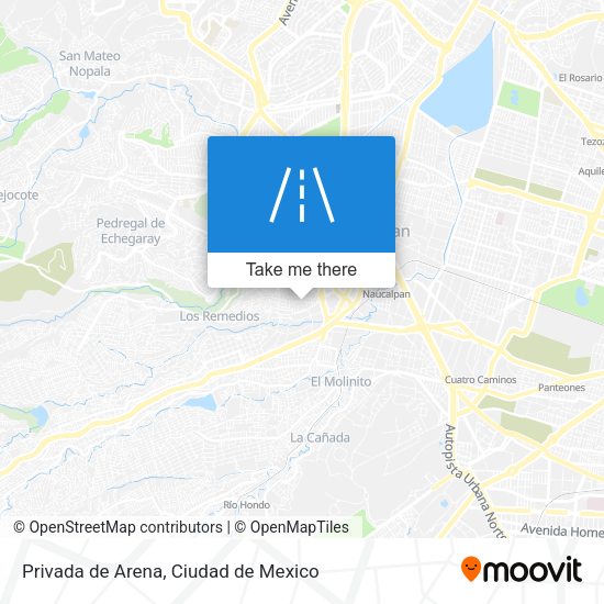 Privada de Arena map