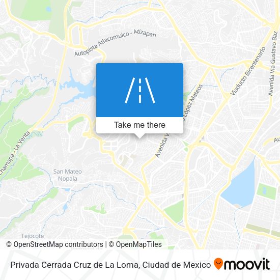 Mapa de Privada Cerrada Cruz de La Loma