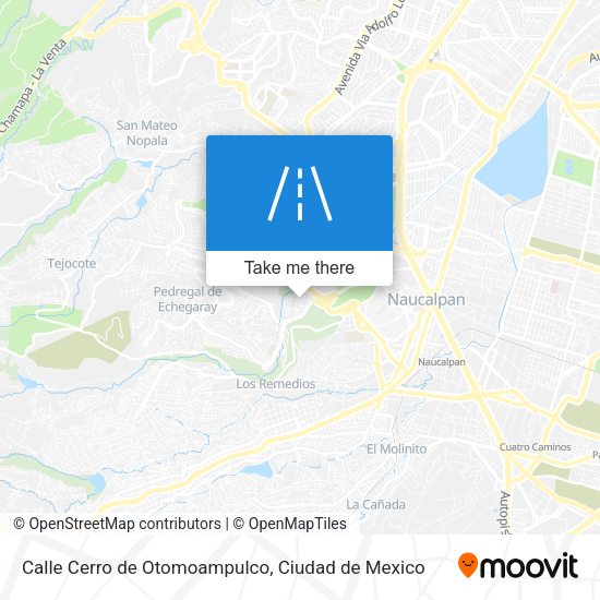 Calle Cerro de Otomoampulco map
