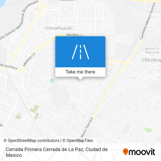 Mapa de Cerrada Primera Cerrada de La Paz