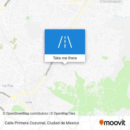 Calle Primera Cozumel map