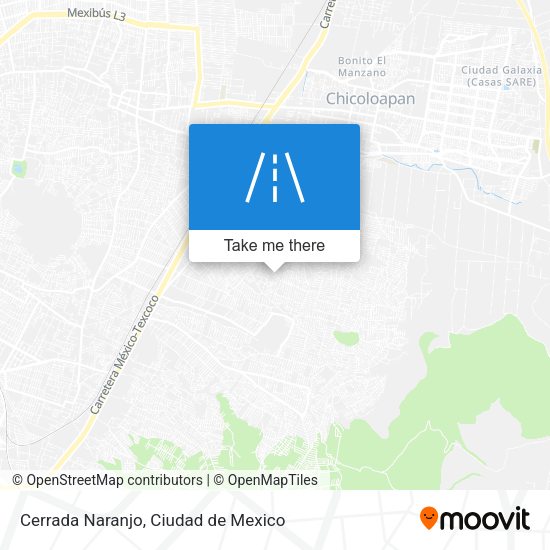 Cerrada Naranjo map