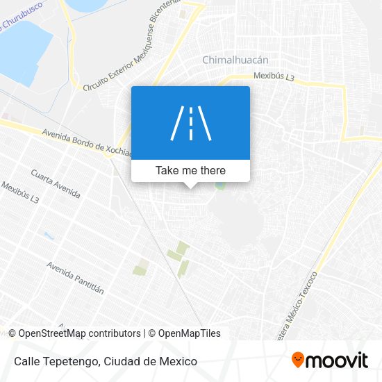 Mapa de Calle Tepetengo