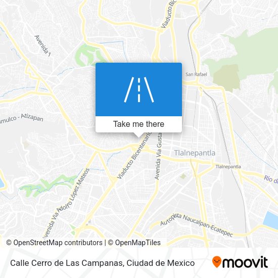 Mapa de Calle Cerro de Las Campanas