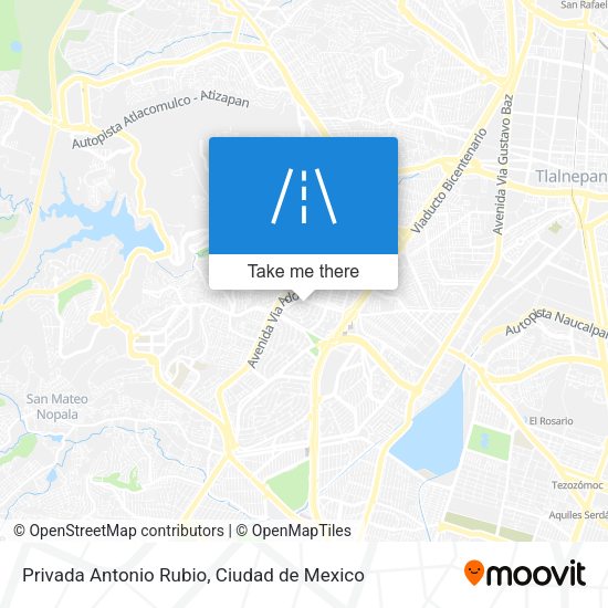 Mapa de Privada Antonio Rubio
