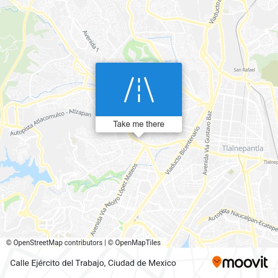 Mapa de Calle Ejército del Trabajo