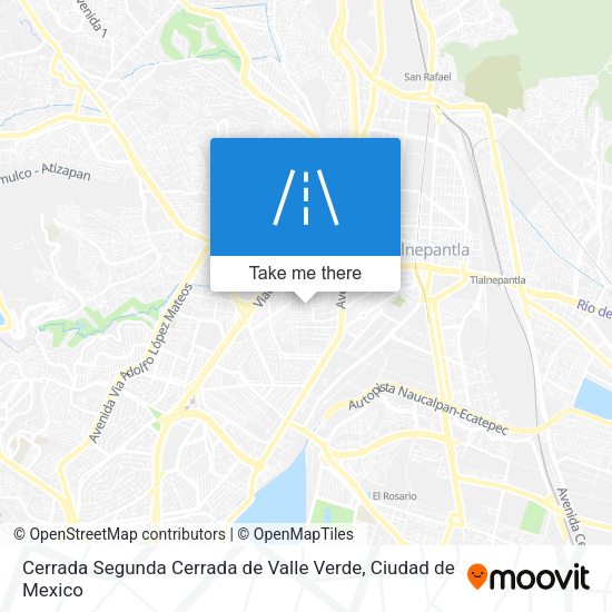 Mapa de Cerrada Segunda Cerrada de Valle Verde