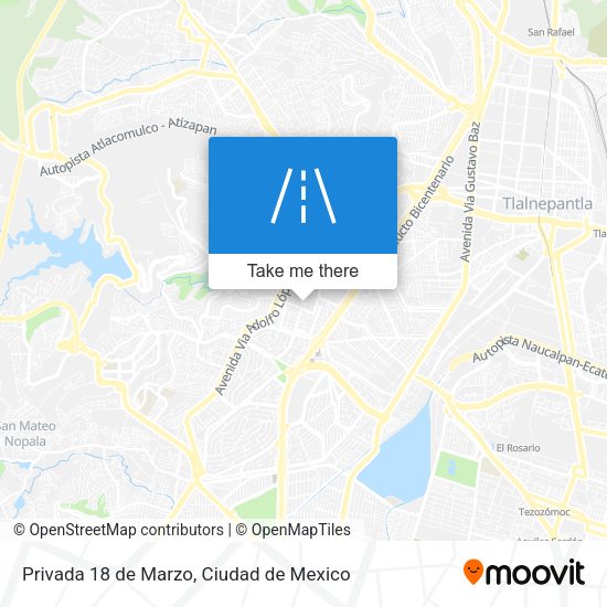 Privada 18 de Marzo map