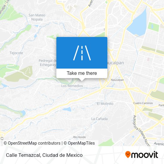 Calle Temazcal map