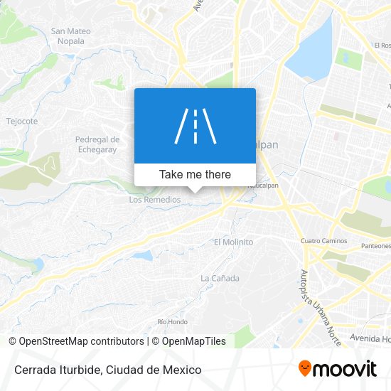 Mapa de Cerrada Iturbide