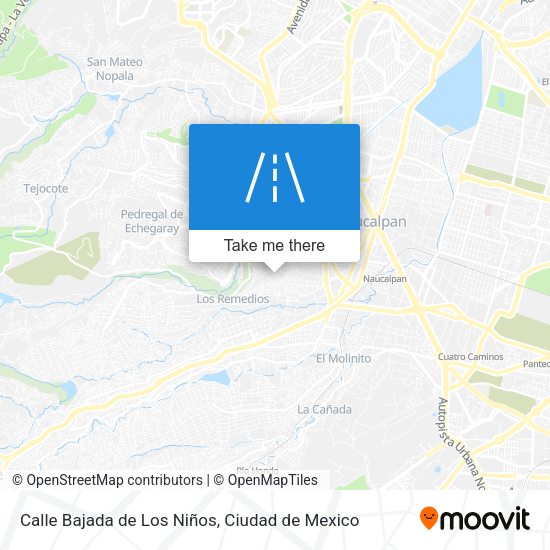 Mapa de Calle Bajada de Los Niños