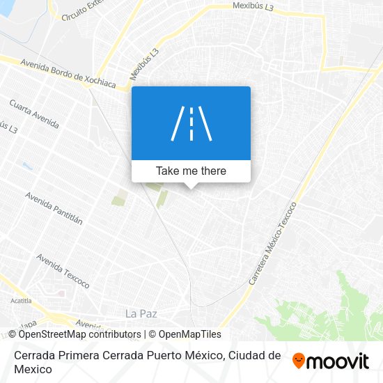 Cerrada Primera Cerrada Puerto México map